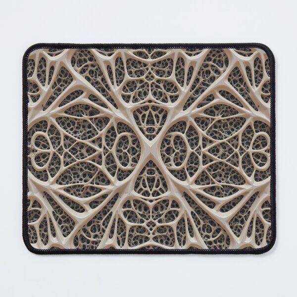 Item preview, Ivory Bio-Lattice Pattern designed and sold by Kaleidoscope Print.