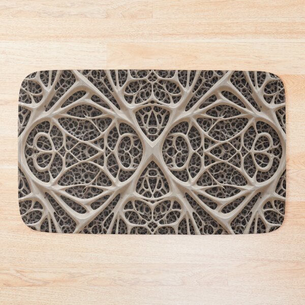 Item preview, Ivory Bio-Lattice Pattern designed and sold by Kaleidoscope Print.