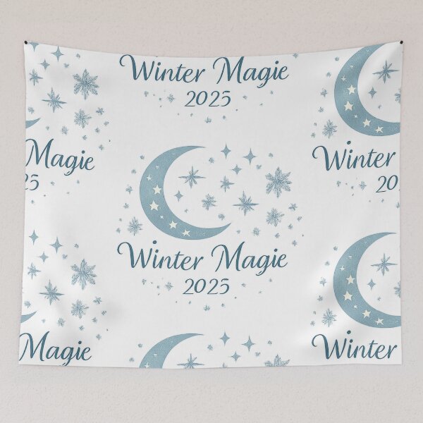 Item preview, Winter Magic 2025 – Celestial Moon and Snowflake Holiday Design designed and sold by thesweetestthingja.