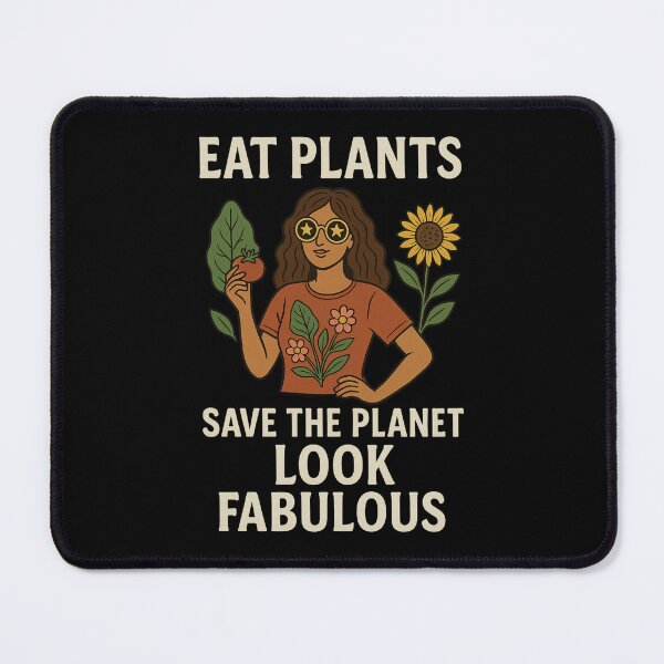 Item preview, Eat plants. Save the Planet. Look fabulous designed and sold by Nikki Krishna.