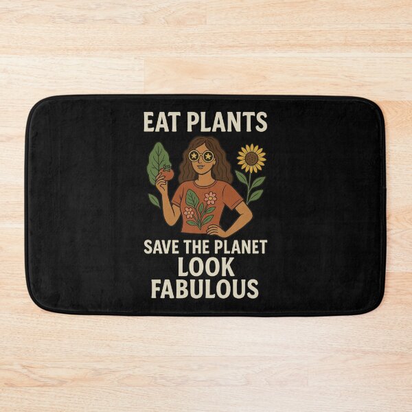 Item preview, Eat plants. Save the Planet. Look fabulous designed and sold by Nikki Krishna.