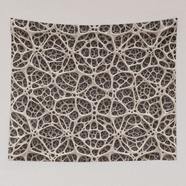 Item preview, Ivory Cellular Lace designed and sold by Kaleidoscope Print.