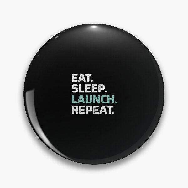 Item preview, Eat Sleep Launch Repeat - Vintage Style - designed and sold by scottsurswab.