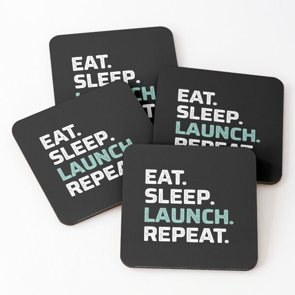Item preview, Eat Sleep Launch Repeat - Vintage Style - designed and sold by scottsurswab.