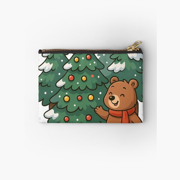 Item preview, Cute Bear Christmas Tree in the Snow designed and sold by Arte Cartoon From TagTeam Group.
