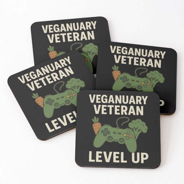 Item preview, Veganuary Veteran Level up  designed and sold by Nikki Krishna.