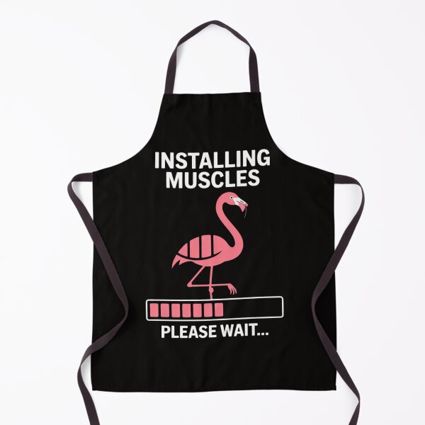 Item preview, Installing Muscles Flamingo Exercise Fitness Motivation designed and sold by banbopbii.