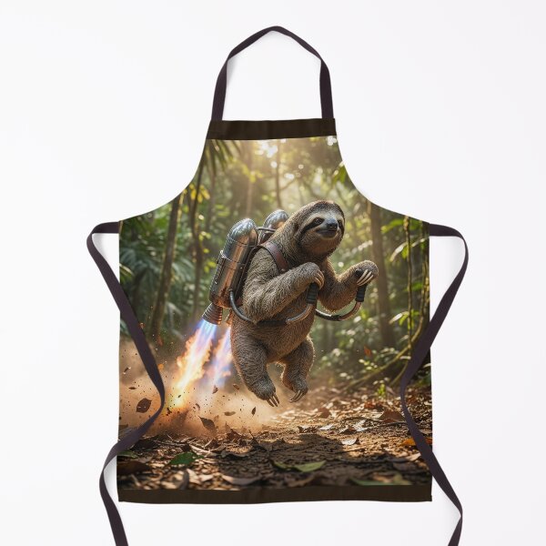 Item preview, Sloth in a Vintage 1960s Jetpack designed and sold by Tridentulus.