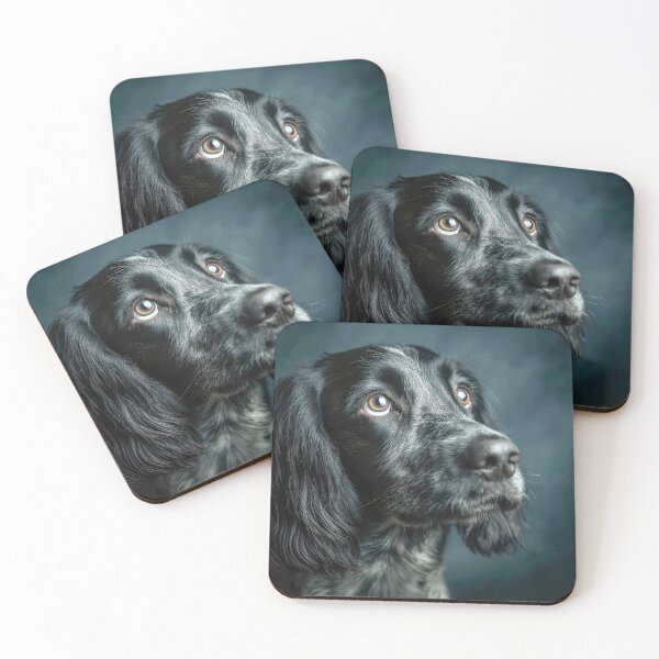 Item preview, Blue Picardy Spaniel Portrait designed and sold by Elisabeth Lucas.