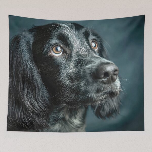 Item preview, Blue Picardy Spaniel Portrait designed and sold by Elisabeth Lucas.