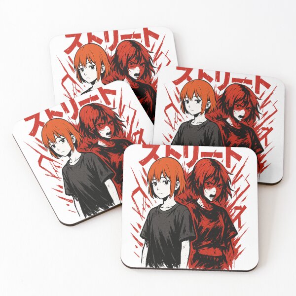 Item preview,  Dual Persona Anime Fighter Illustration – Inner Conflict Streetwear Art designed and sold by SAnime20.