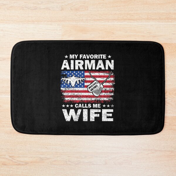 Item preview, My Favorite Airman Calls Me Wife Usaf Flag Us Air Force designed and sold by scottsurswab.