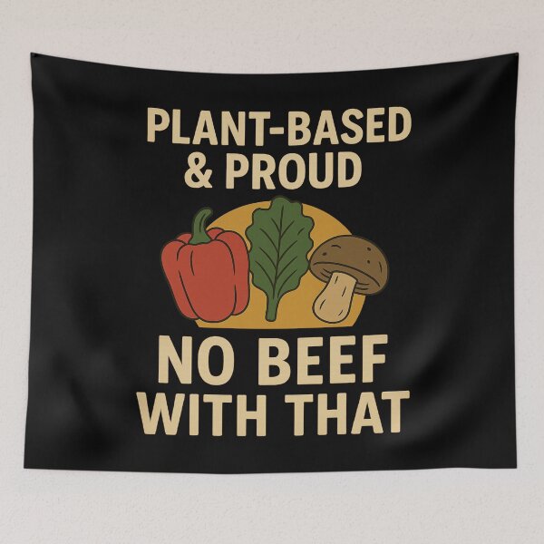 Item preview, Plant- based and proud. No beef with that designed and sold by Nikki Krishna.