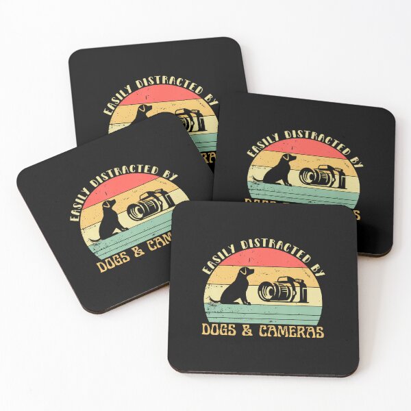 Item preview, Easily Distracted By Cameras Dogs Retro Funny Photographer designed and sold by scottsurswab.