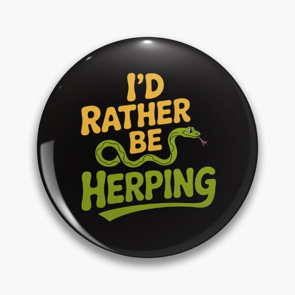 Item preview, Id Rather Be Herping Herpetology Herper Reptile Snake designed and sold by banbopbii.