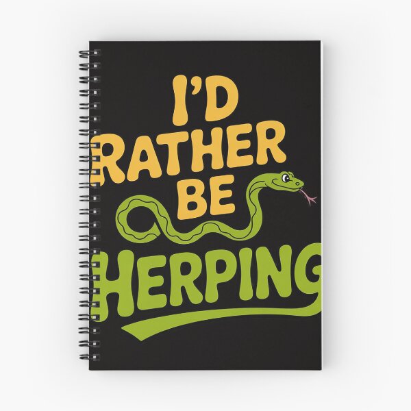 Item preview, Id Rather Be Herping Herpetology Herper Reptile Snake designed and sold by banbopbii.