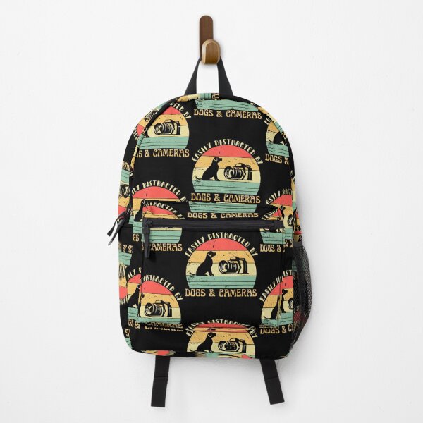 Item preview, Easily Distracted By Cameras Dogs Retro Funny Photographer designed and sold by scottsurswab.