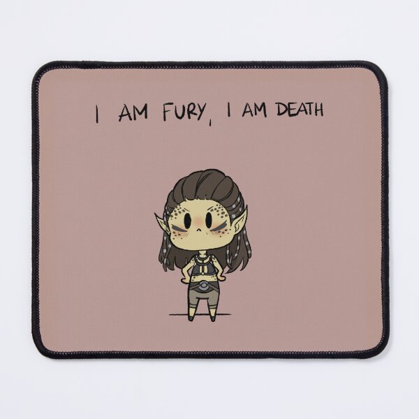 Item preview, I am fury, I am death Lae'zel from Baldur's Gate 3 designed and sold by Chairae Art.