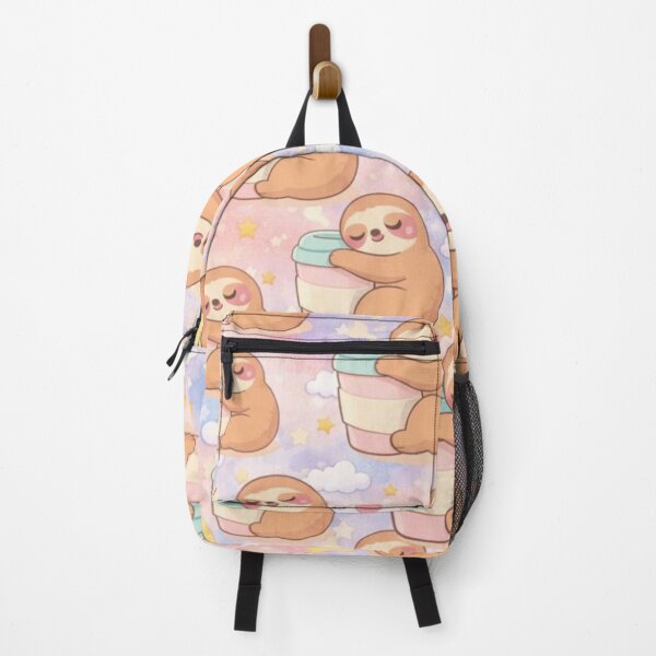 Item preview, Cute Kawaii Sloth Hugging Coffee Cup design designed and sold by anandsiva2703.