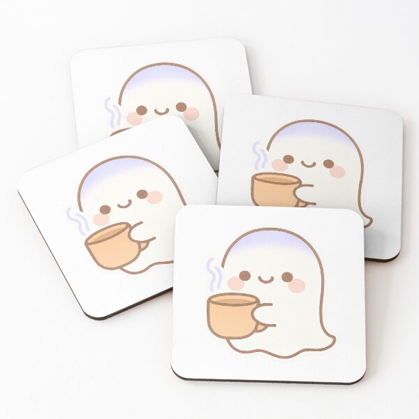 Item preview, Little Kawaii Ghost at the Cafe designed and sold by Serge-Design.