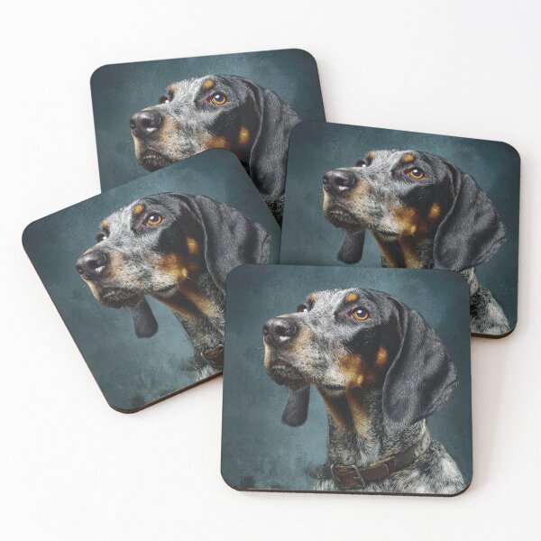 Item preview, Blue Ticked Coonhound On Blue designed and sold by Elisabeth Lucas.