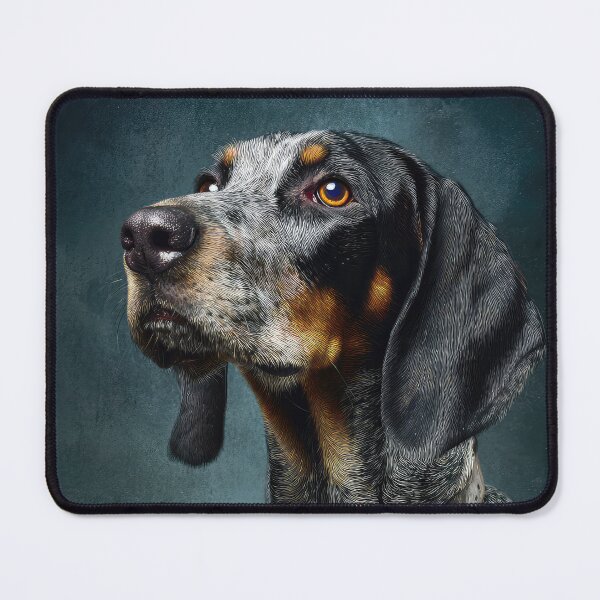 Item preview, Blue Ticked Coonhound On Blue designed and sold by Elisabeth Lucas.