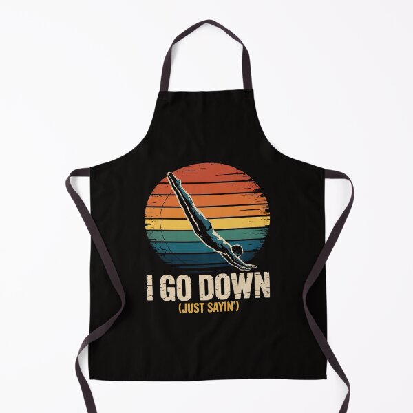 Item preview, I Go Down - Scuba Diver Diving Instructor Underwater designed and sold by AnimeManga2D.