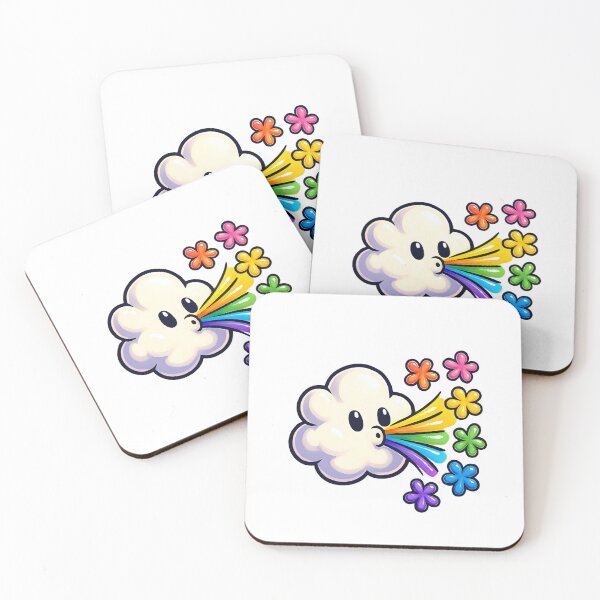 Item preview, Cute Rainbow with Smiling Clouds designed and sold by Blaple.