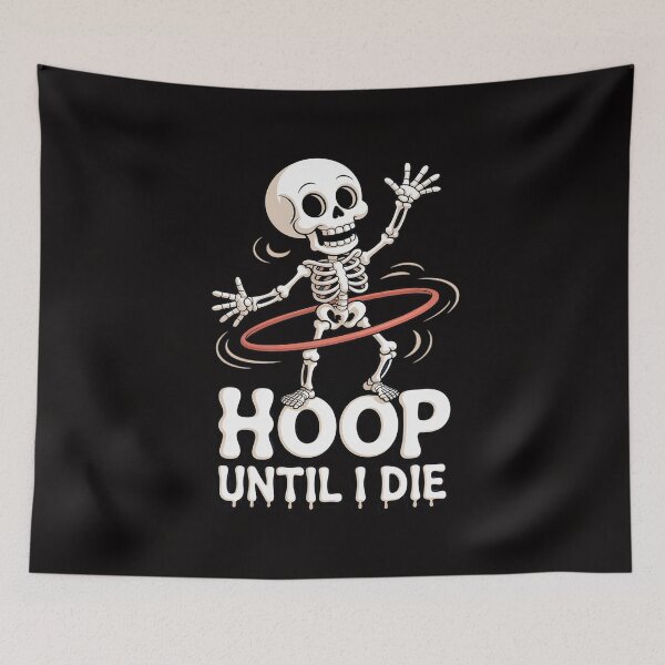 Item preview, Hula Hooping Hoop Dancing Skeleton Dance designed and sold by AnimeManga2D.