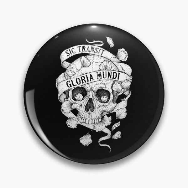 Item preview, Sic Transit Gloria Mundi Skull with Wilted Petals designed and sold by nuel-art.