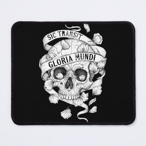 Item preview, Sic Transit Gloria Mundi Skull with Wilted Petals designed and sold by nuel-art.