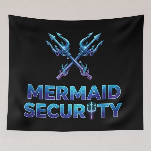 Item preview, Merman Mermaid Security – Funny Ocean Fantasy Guard designed and sold by Alexis Art Collection.