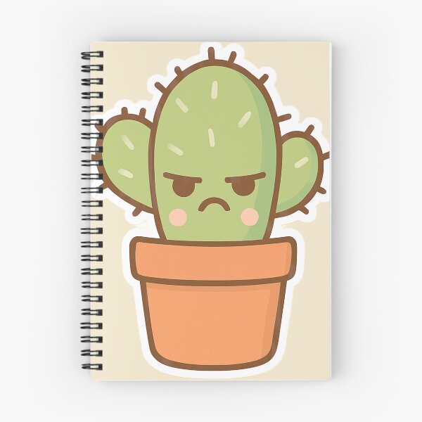 Item preview, Kawaii Grumpy Cactus designed and sold by Serge-Design.