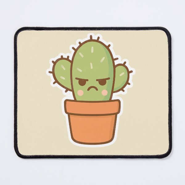 Item preview, Kawaii Grumpy Cactus designed and sold by Serge-Design.