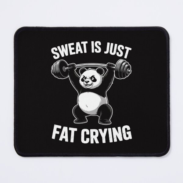 Item preview, Gym Panda Sweat Is Fat Crying Workout Men Women Kids designed and sold by tlallimicrichi.