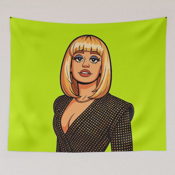 Item preview, Raffaella Carrà: Iconic Italian Pop Cartoon – Raffaella‑Inspired Character designed and sold by Arte Cartoon From TagTeam Group.