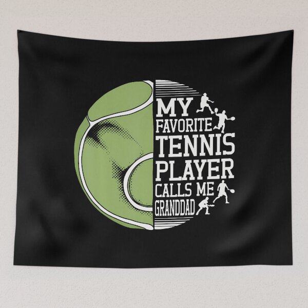 Item preview, My Favorite Tennis Player Calls Me Granddad Tennis Lover designed and sold by charitashmoqs.