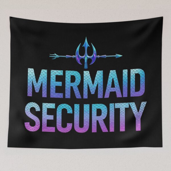 Item preview, Mermaid & Merman Security – Funny Ocean Fantasy designed and sold by Alexis Art Collection.