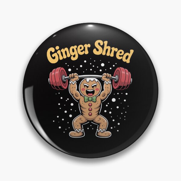 Item preview, Gingershred Gingerbread Man Gym Bodybuilding Christmas designed and sold by tlallimicrichi.