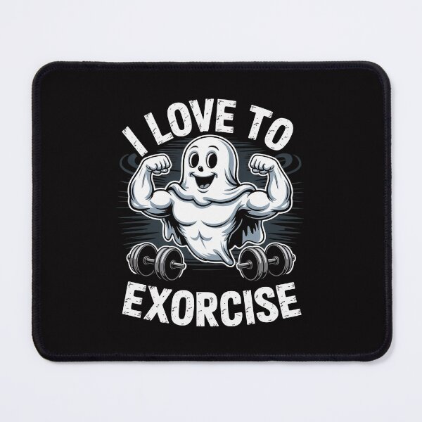 Item preview, Ghost Gym Workout Bodybuilding Humor Spooky Halloween designed and sold by tlallimicrichi.