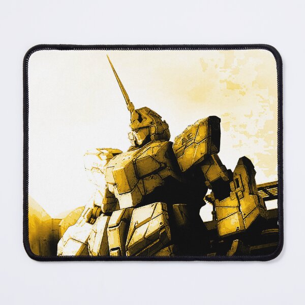 Item preview, unicorn Gundam art Digital Artwork gold frame designed and sold by sabartgunpla.