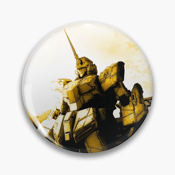 Item preview, unicorn Gundam art Digital Artwork gold frame designed and sold by sabartgunpla.