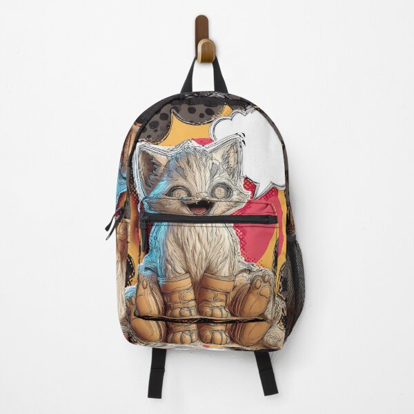 Item preview, Cute Comic Kitten with Speech Bubble Illustration designed and sold by Grafititee.