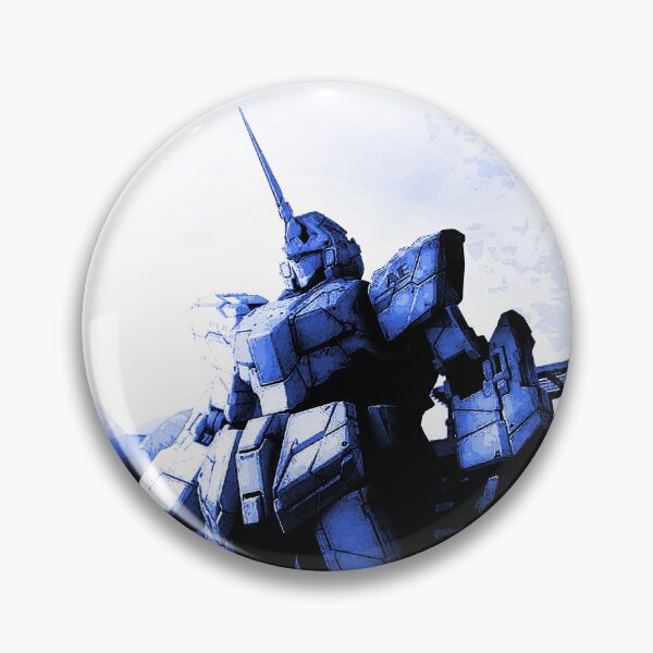 Item preview, unicorn Gundam art Digital Artwork blue frame designed and sold by sabartgunpla.