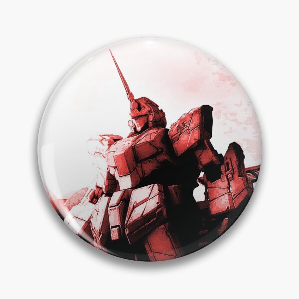 Item preview, unicorn Gundam art Digital Artwork red frame designed and sold by sabartgunpla.