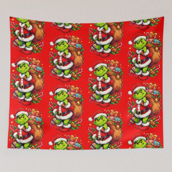 Item preview, the Grinch Green Christmas Grump Illustration designed and sold by Arte Cartoon From TagTeam Group.