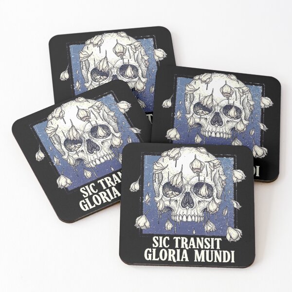 Item preview, Sic Transit Gloria Mundi Skull with Wilted Petals designed and sold by nuel-art.