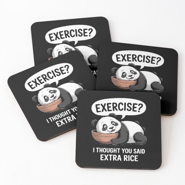 Item preview, Exercise I Thought You Said Extra Rice Panda Gift designed and sold by duolastgend.