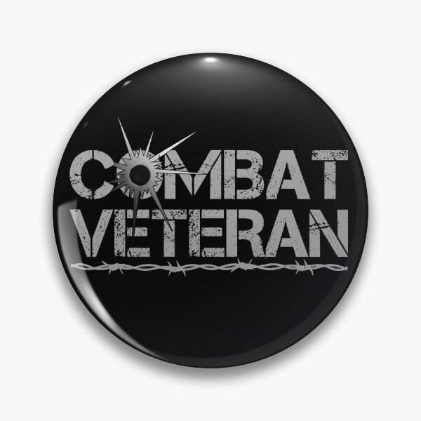Item preview, Combat Veteran T-Shirt - Proud Military Vet Patriotic Tee designed and sold by BadgerCallUSA.