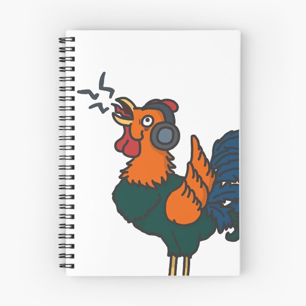 Item preview, "No Earplugs Needed" Rooster Trivia Cartoon designed and sold by PeanutCandy.